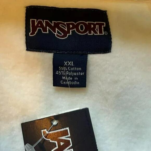 JanSport UCF Knights White Quarter Zip Sweatshirt Size XXL NWT - Picture 5 of 6